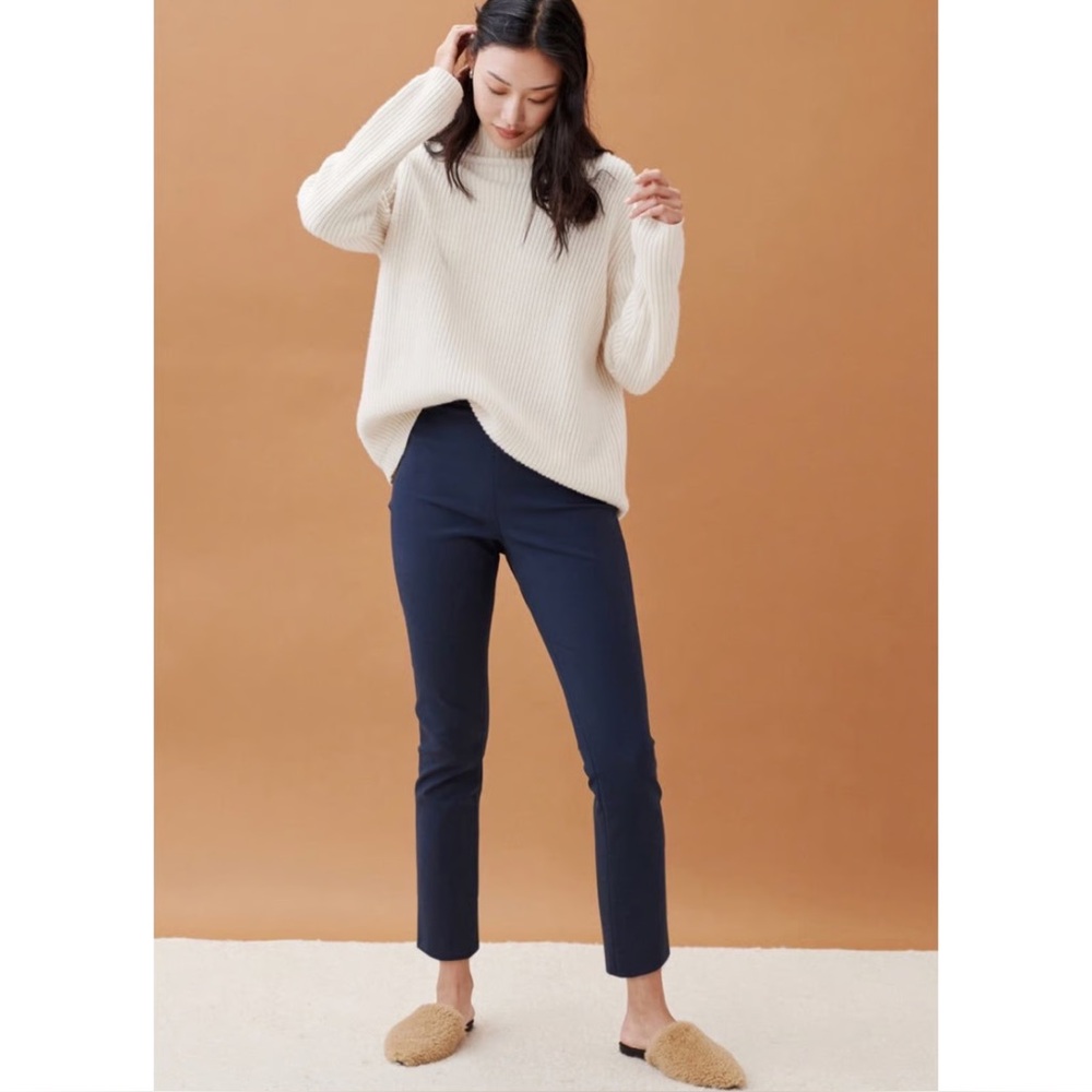 NWT! Jenni Kayne Slim Trousers in Navy - 2